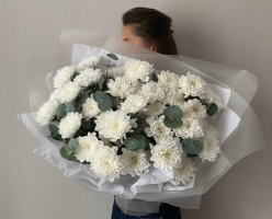 Хризантема Алтай с Эвкалиптом